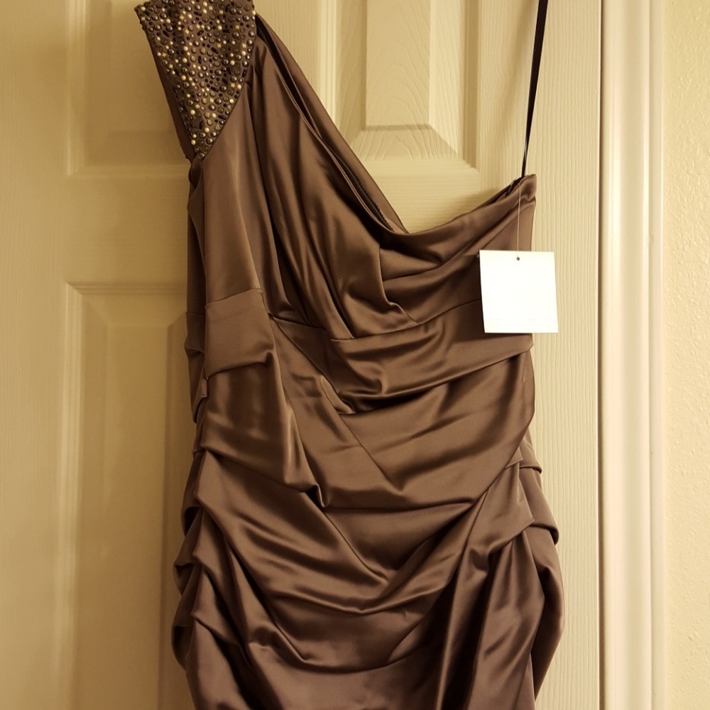 Suzi Chin beautiful, satin, lined gown